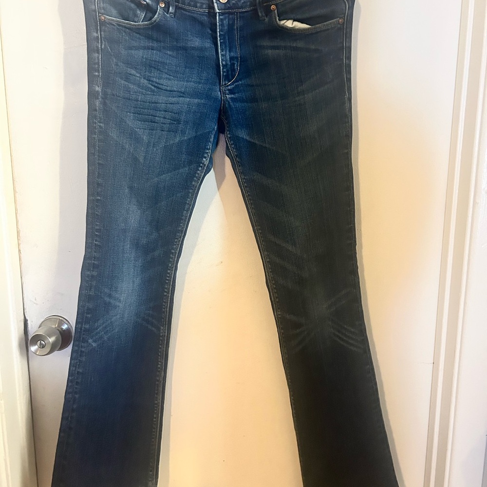 H&M Blue Straight Leg Jeans Classic Style